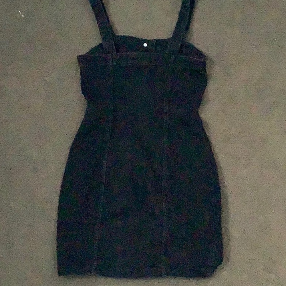 BLACK DEMIN DRESS - Picture 3 of 3